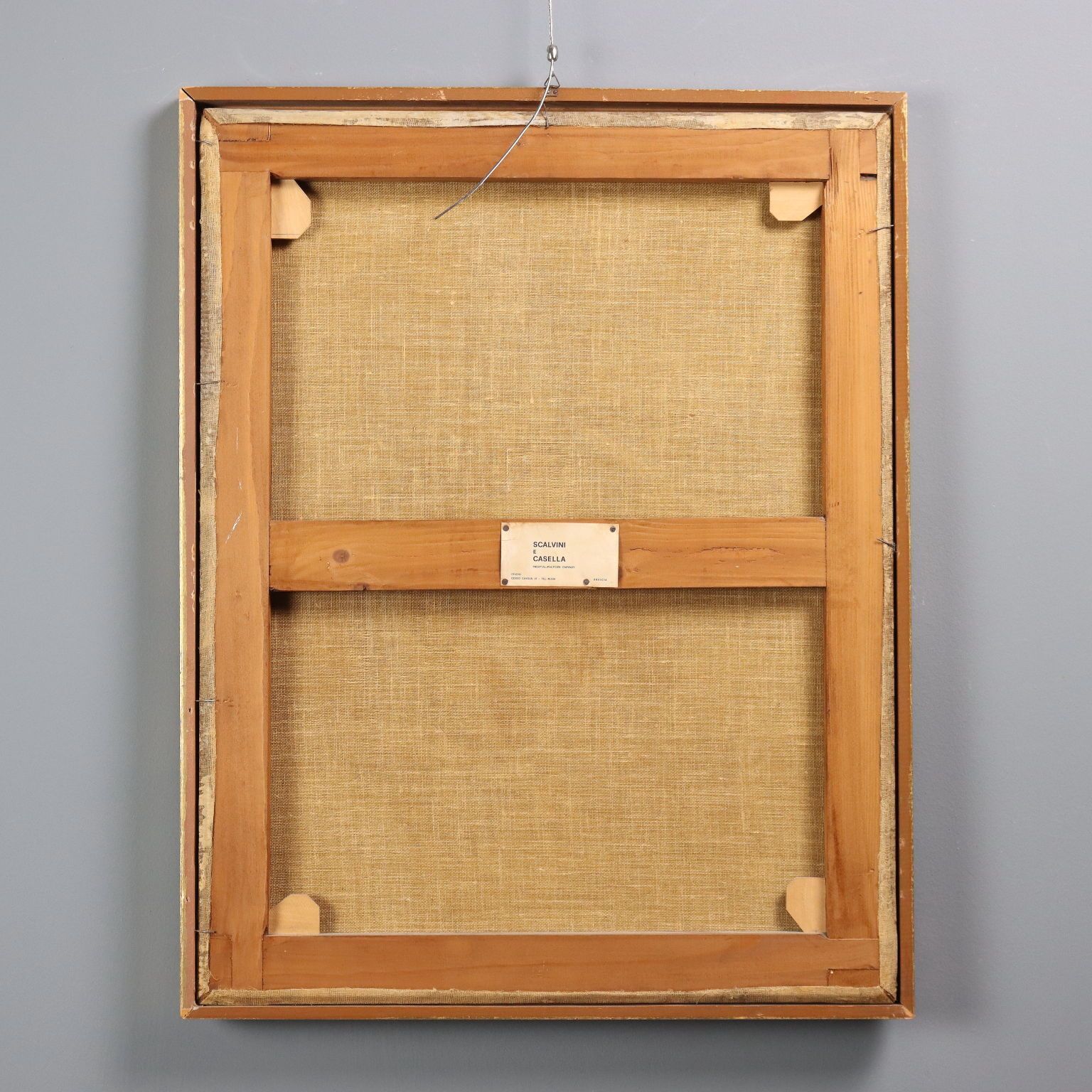Art Peinture moderne signée Domenico Pesenti, huile sur toile, XIXe siècle photo