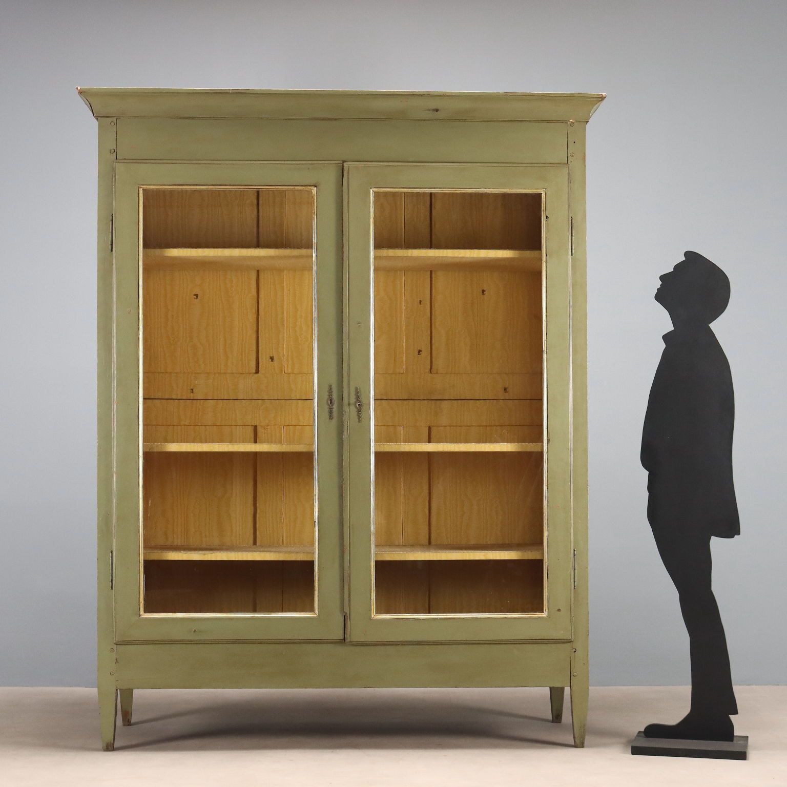 Antique Wardrobe Directoire Walnut Italy XIX Century photo for sale