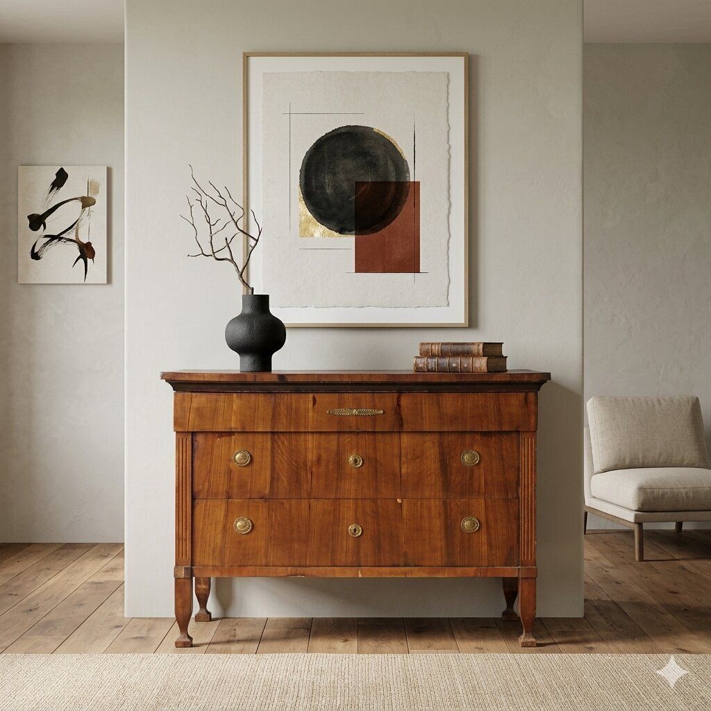 Antique Chest Of Drawers Mahogany Poplar 3 Drawers XIX Century photo furniture