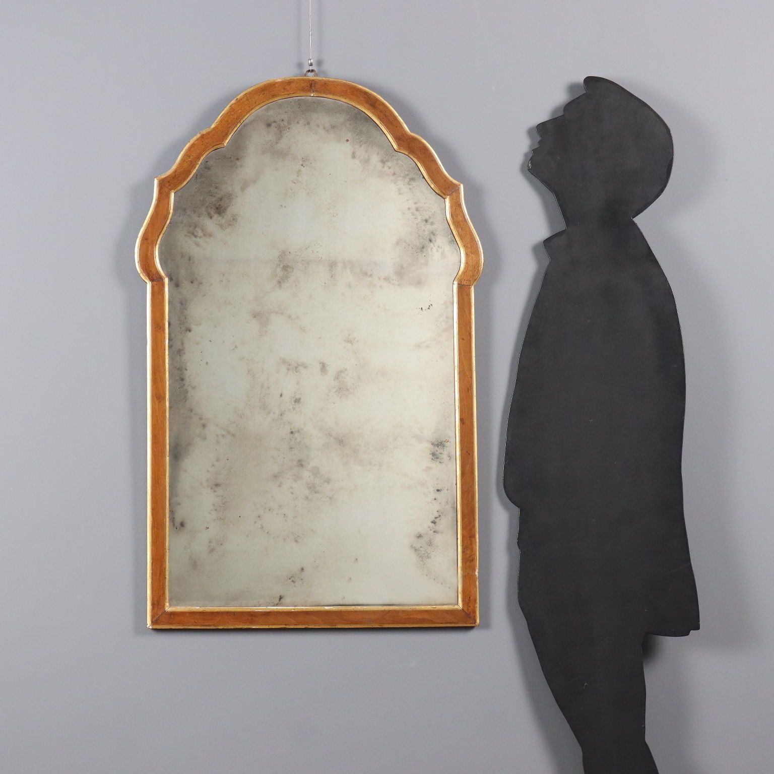 Miroir d'époque en noyer, Italie, XIXe siècle photo for sale