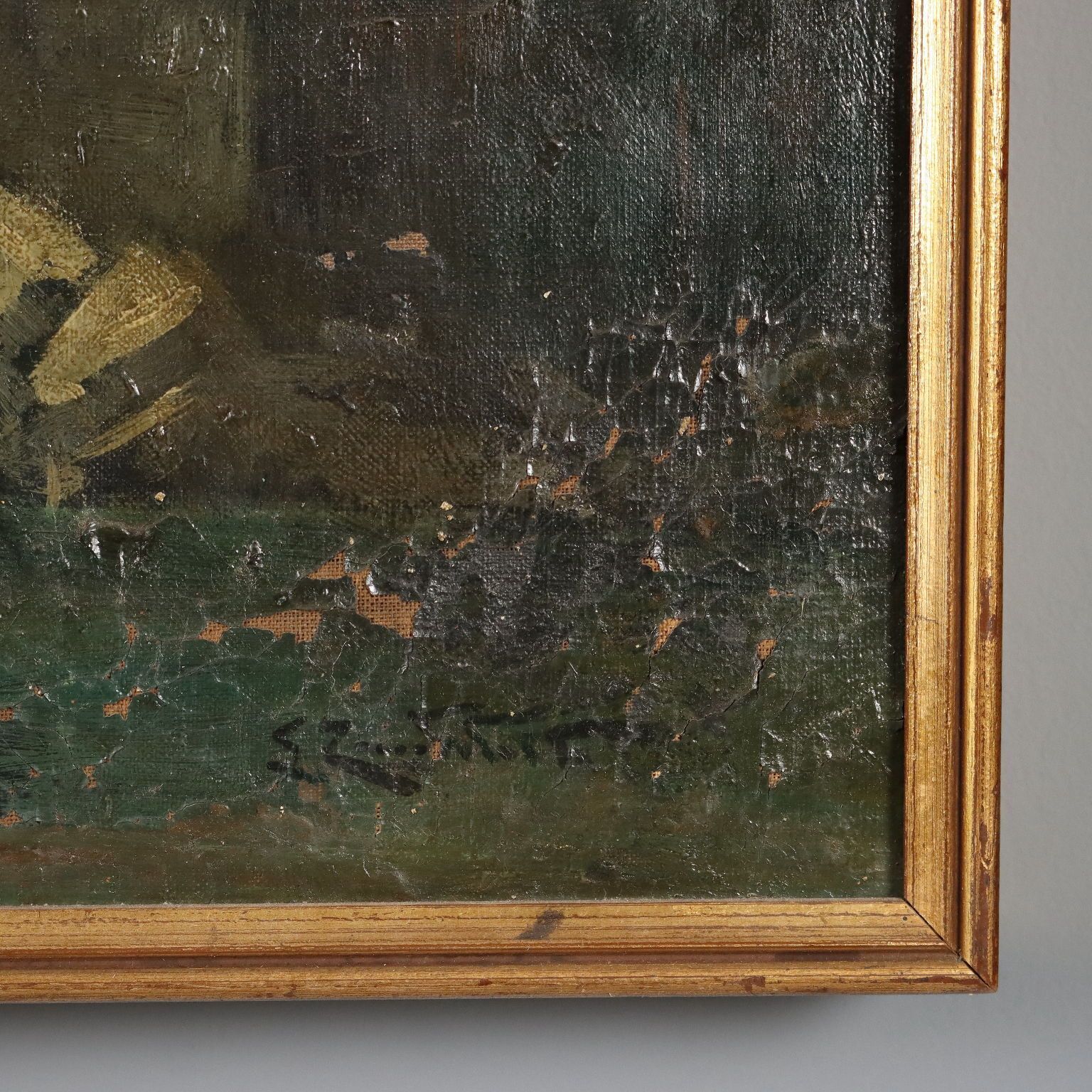 Modern Painting Signed Ludovico Zambeletti Val Vogna XX Century photo buy