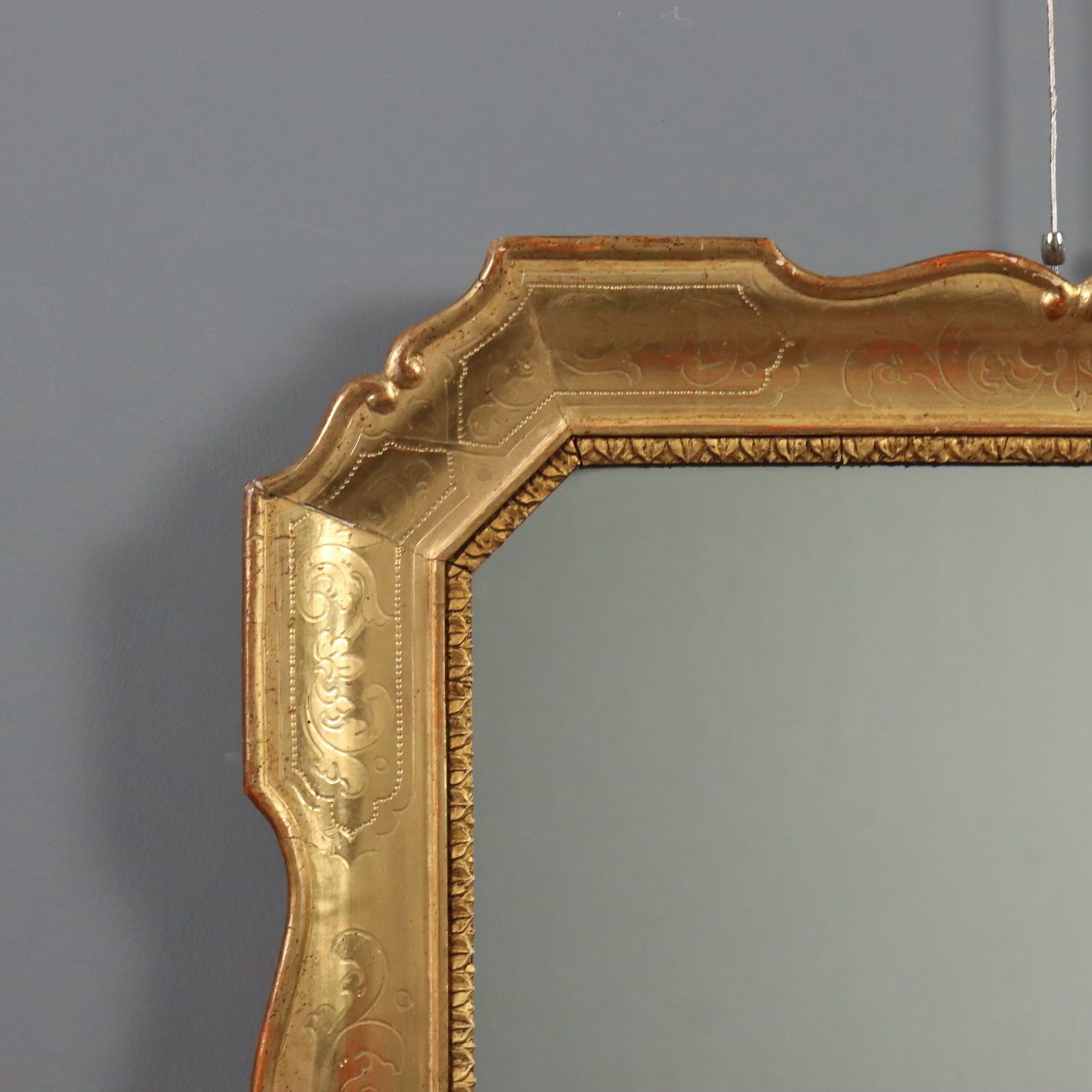 Antique Mirror Carved Gilded Wood France XX Century photo Home Decor