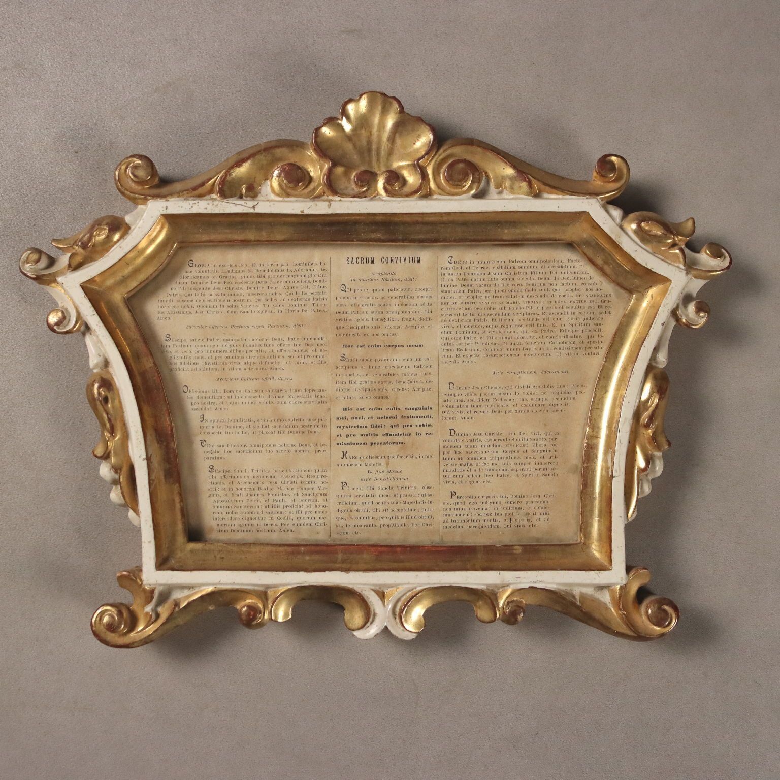 Altar Cards Neo Baroque Carved Wood Italy XIX Century photo for sale