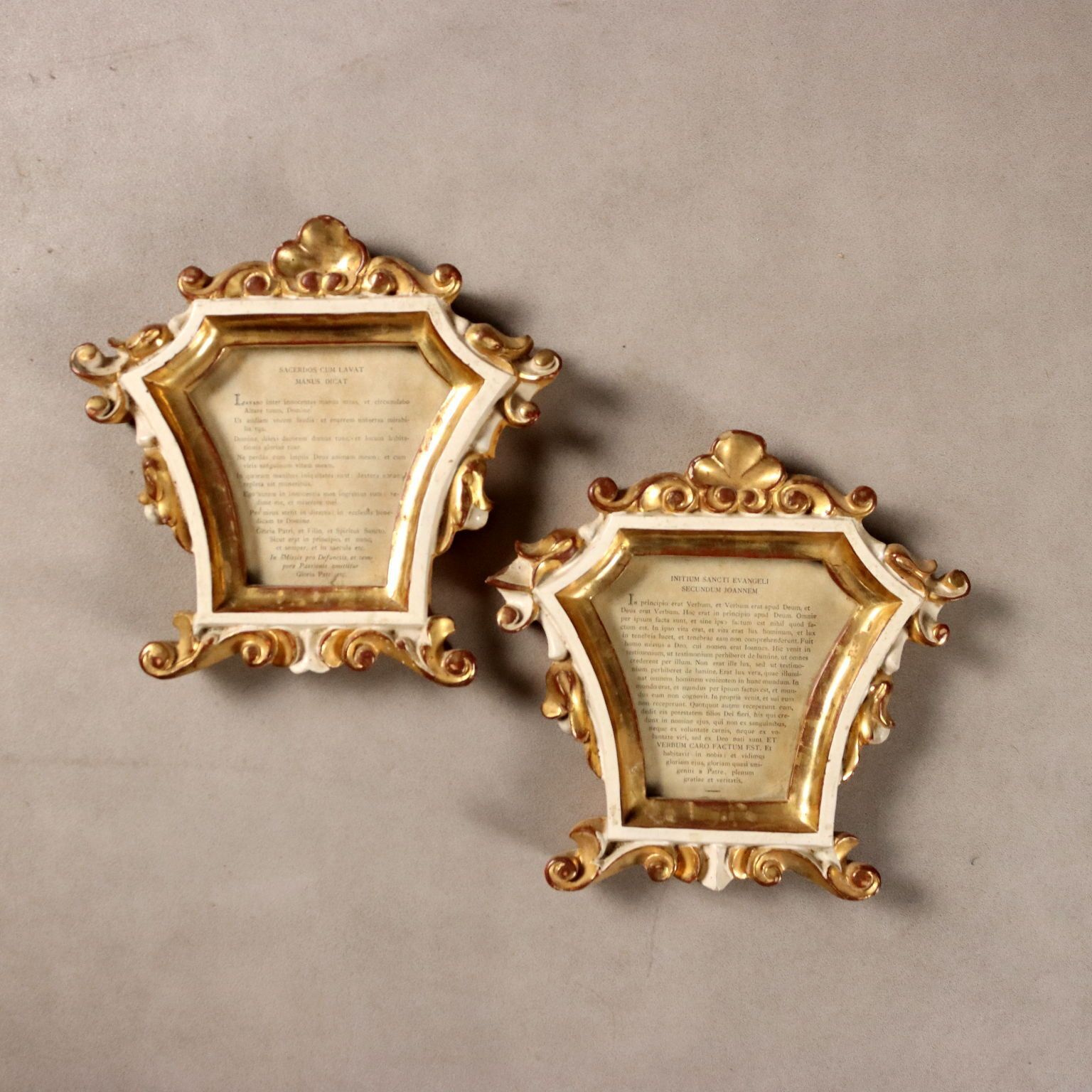 photo furniture Altar Cards Neo Baroque Carved Wood Italy XIX Century