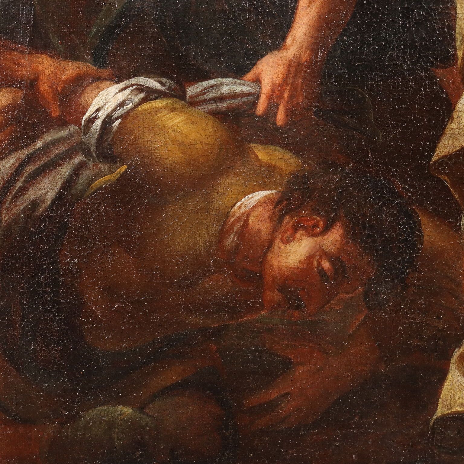 Antique Painting A Request Of Clemency Oil On Canvas XVII Century photo vinterior