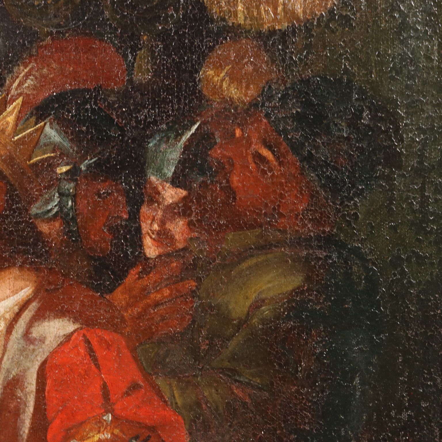 photo furniture Tableau d'époque, huile sur toile « Une demande de clémence », XVIIe siècle