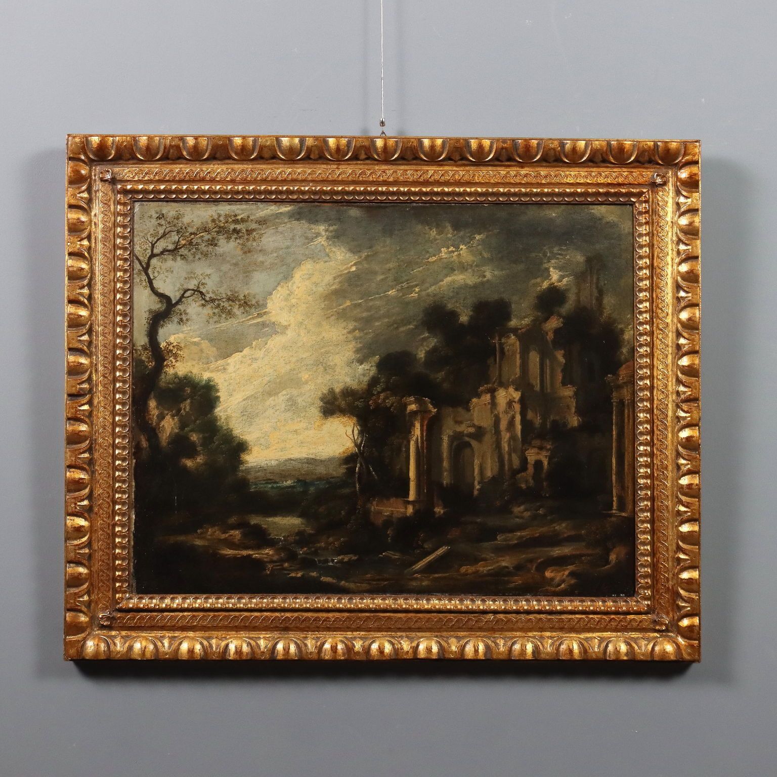 Antique Painting Attributed To Pieter De Witte II Oil On Canvas '600
