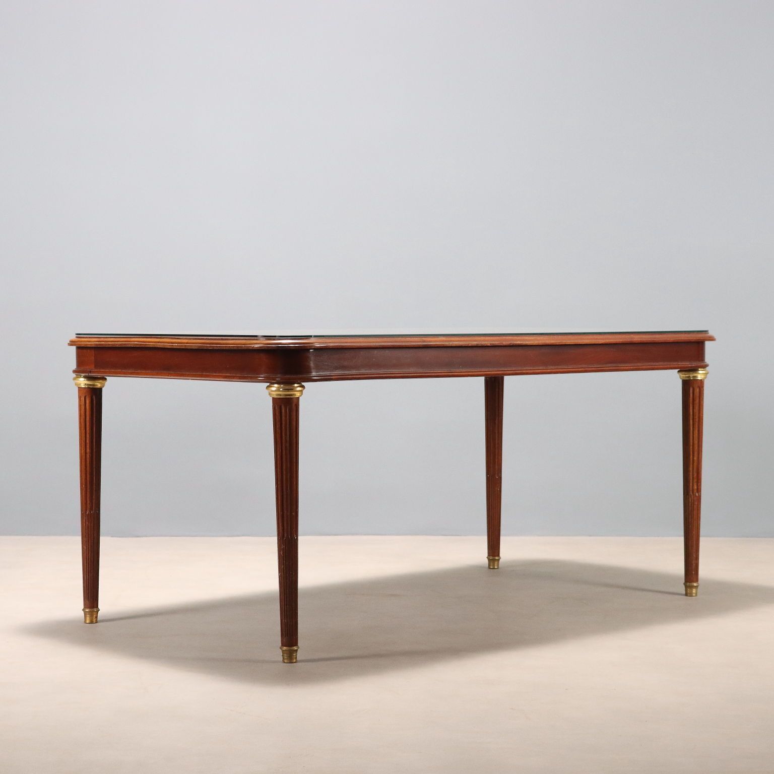 photo for sale Antique Table Mahogany Gilded Bronze Glass United Kingdom '900