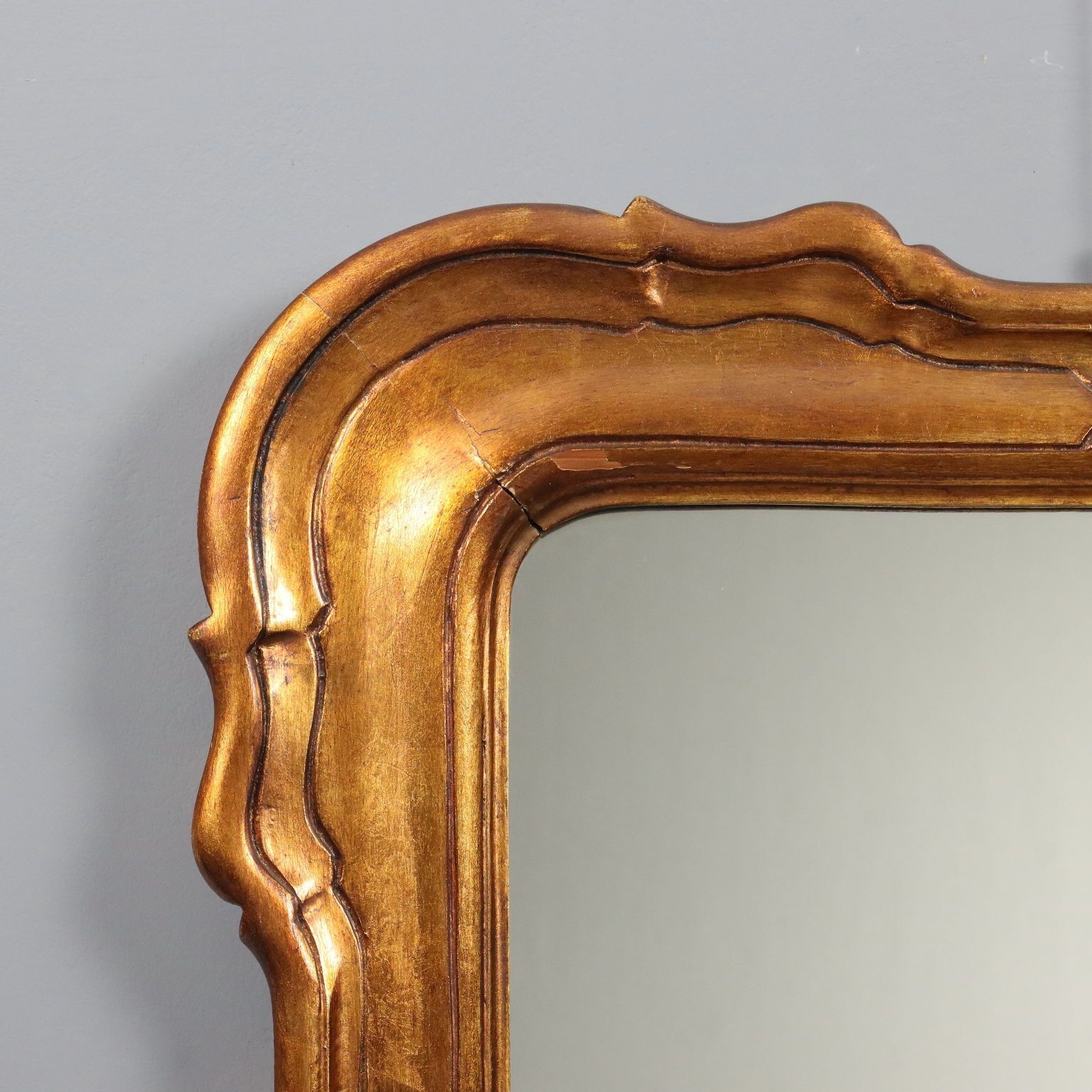 Miroir en bois doré photo Décoration