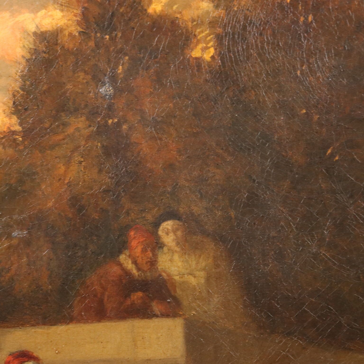 Antique Painting The Presentation Oil On Canvas French School '800 photo buy