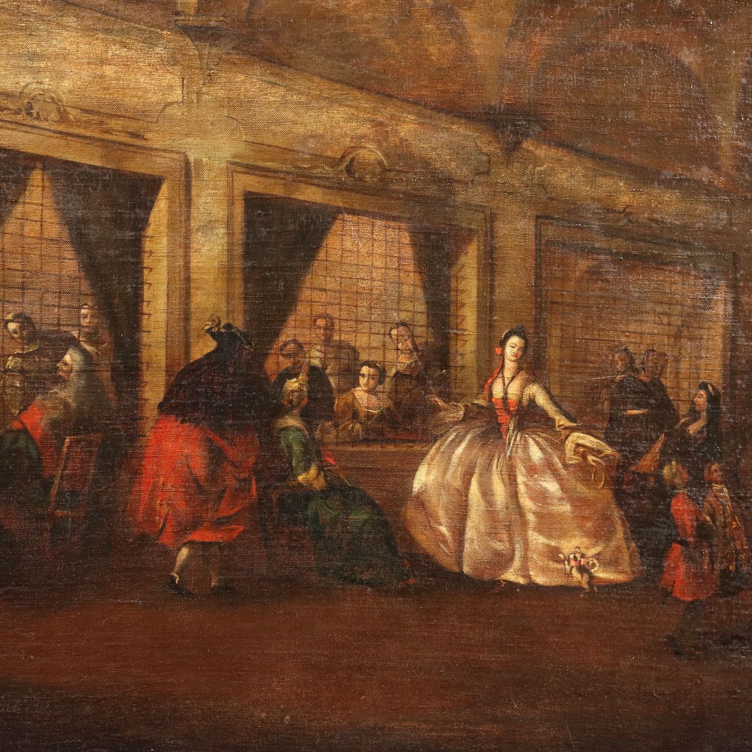 Tableau d'époque, Le Parloir des religieuses de San Zaccaria, XIXe siècle photo for sale