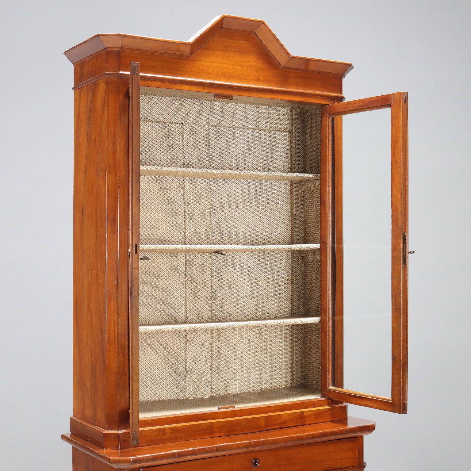 Antique Cupboard Umbertino Walnut Poplar Italy XIX Century photo Furniture