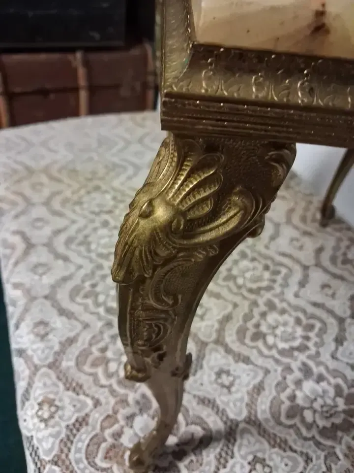 Vintage Onyx Side Wine Plant Coffee Table In Hollywood Regency Style photo 135.0