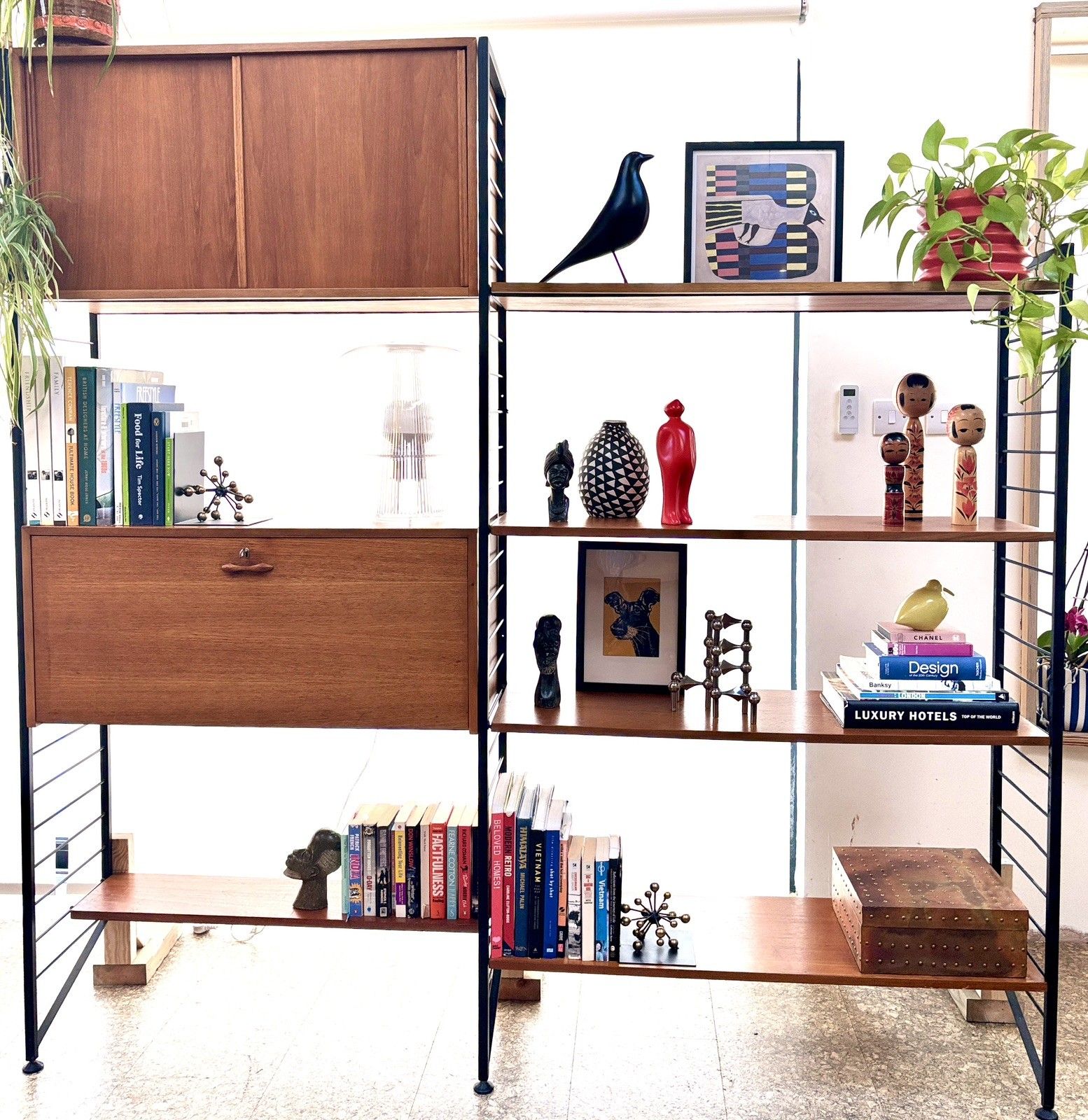 photo for sale Mid Century Modular Ladderax Shelving Unit/Storage/Bookshelf/Desk Vintage Retro