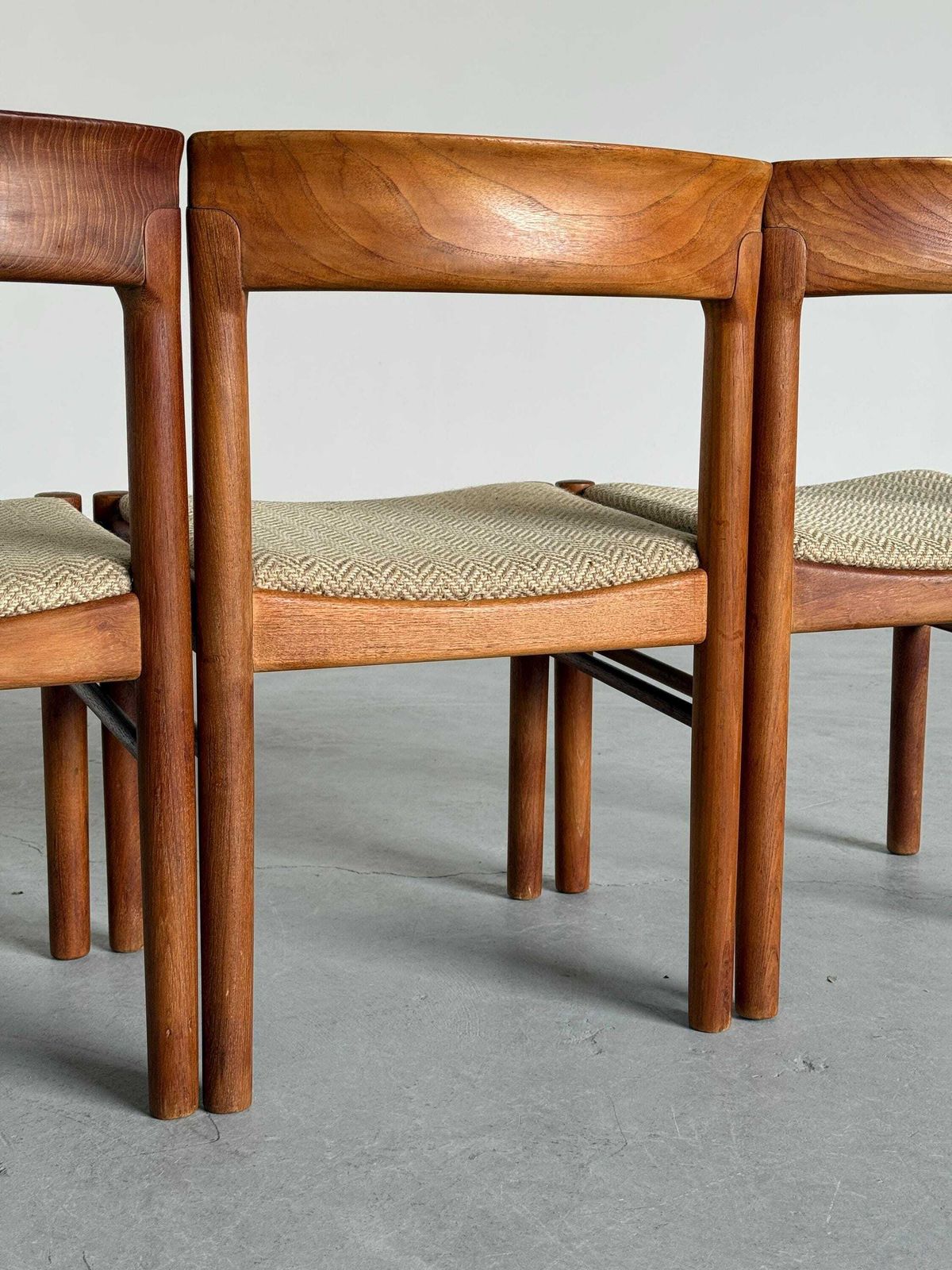 photo for sale Set Of 4 Teak Dining Chairs Produced By Bramin, Denmark, Circa 1960s