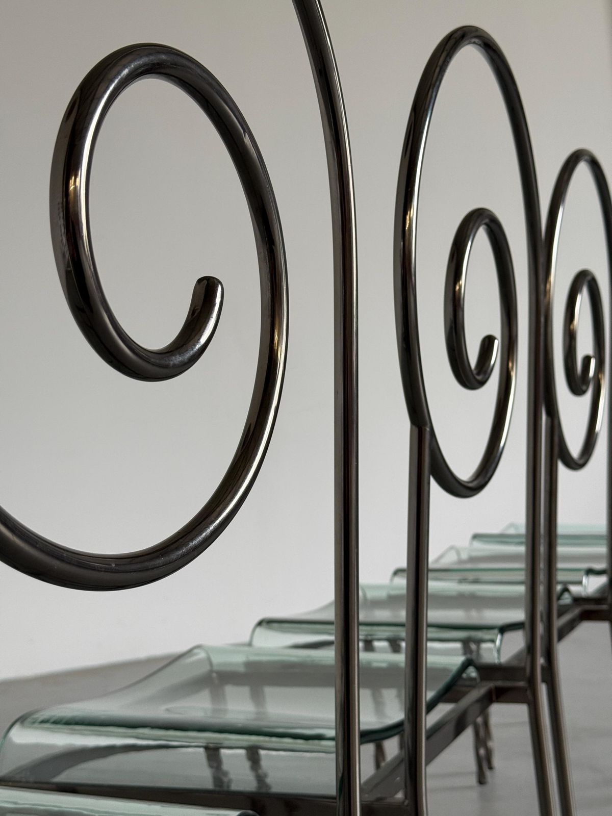 photo furniture 1 Of 6 ‘Suspiral’ Chairs By Luigi Serafini For Sawaya & Moroni, 1980s