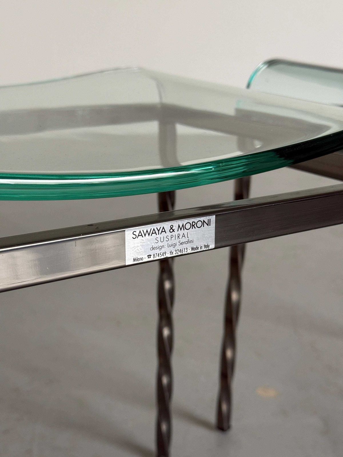 Furniture 1 Of 6 ‘Suspiral’ Chairs By Luigi Serafini For Sawaya & Moroni, 1980s photo