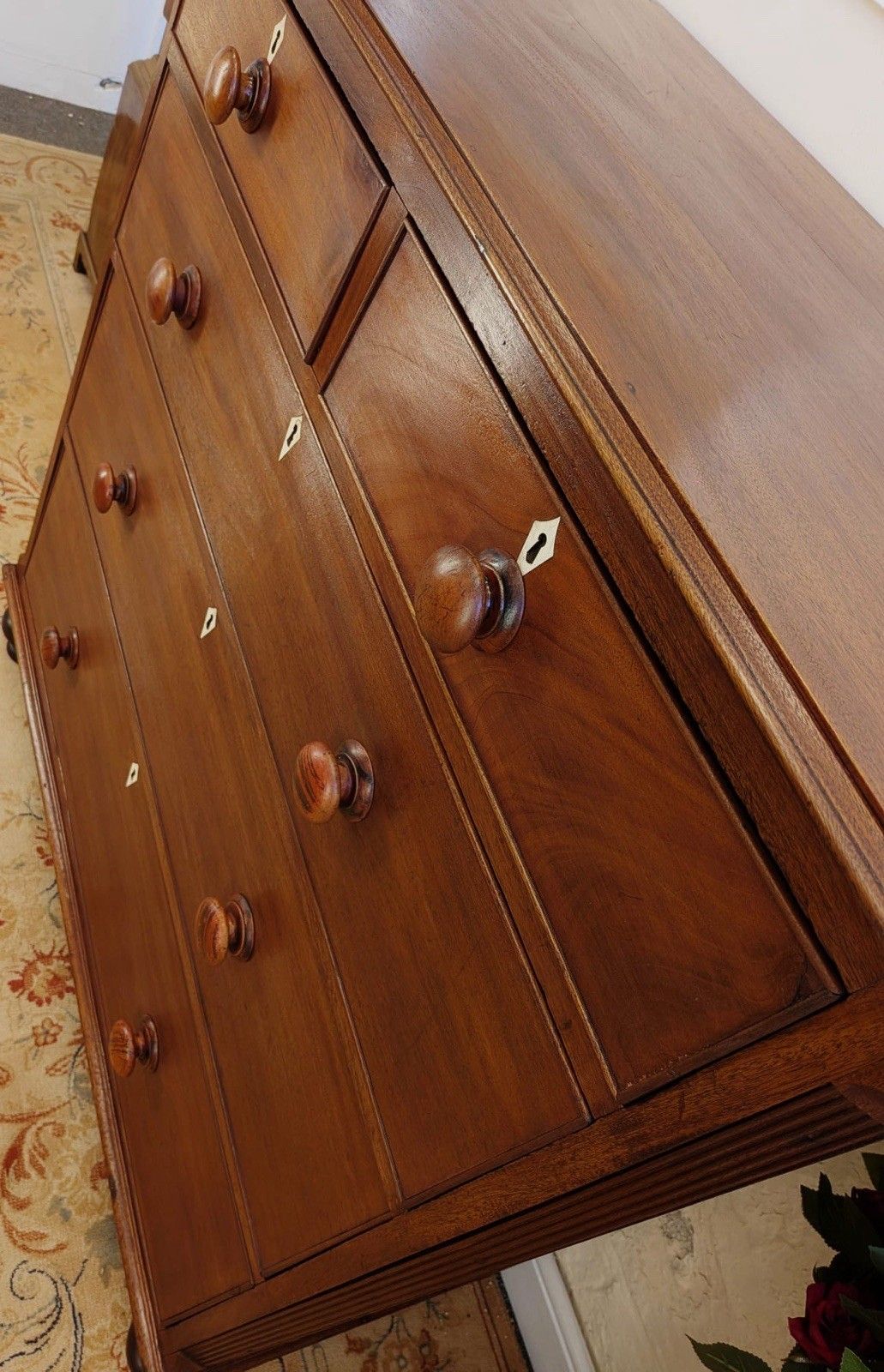 Victorian Mahogany 2 Over 3 Drawer Chest photo buy