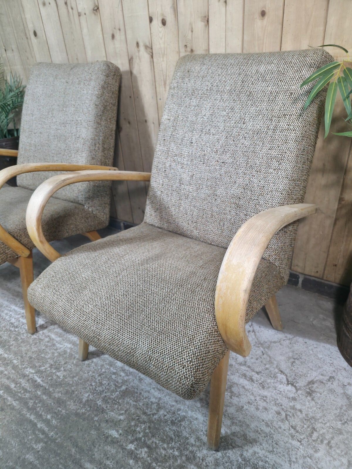 Pair Of Mid Century Jaroslav Smidek Retro Armchairs 1960s Czechoslovakian Design photo 375.0