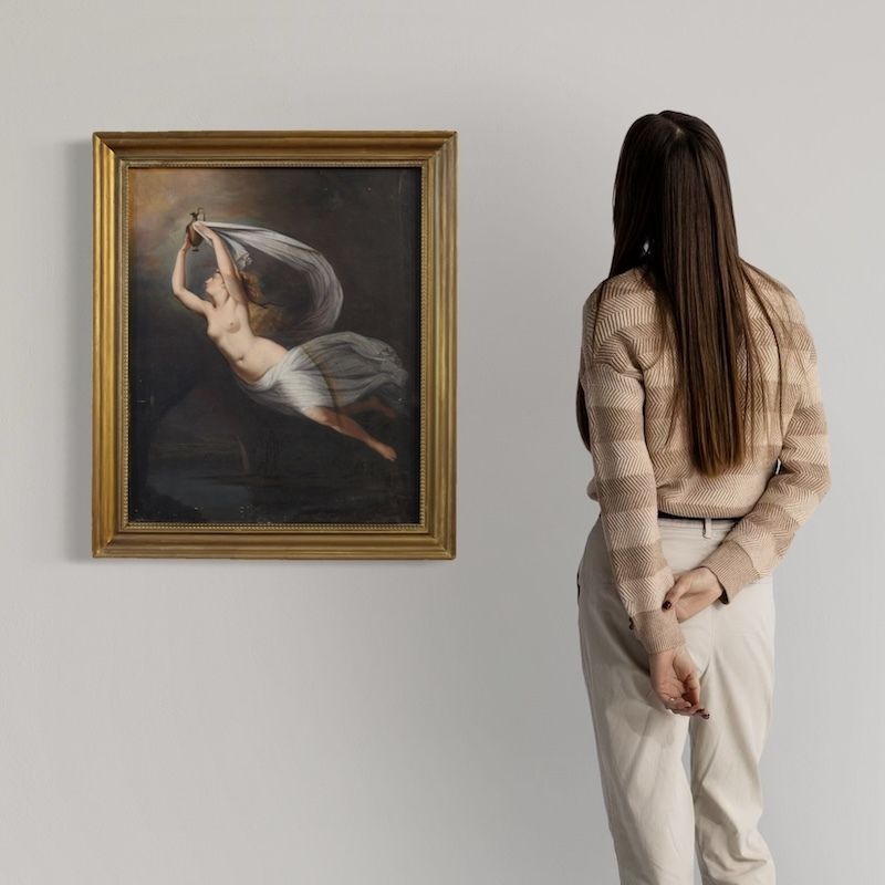 19th Century Italian Mythological Painting photo for sale