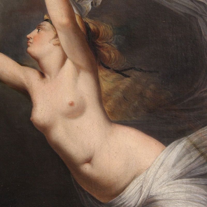 photo vintage 19th Century Italian Mythological Painting