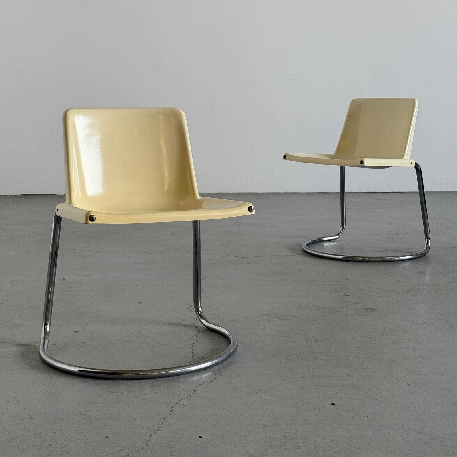Pair Of ‘Alessia’ Dining Chairs By Giotto Stoppino For Driade, 1970s