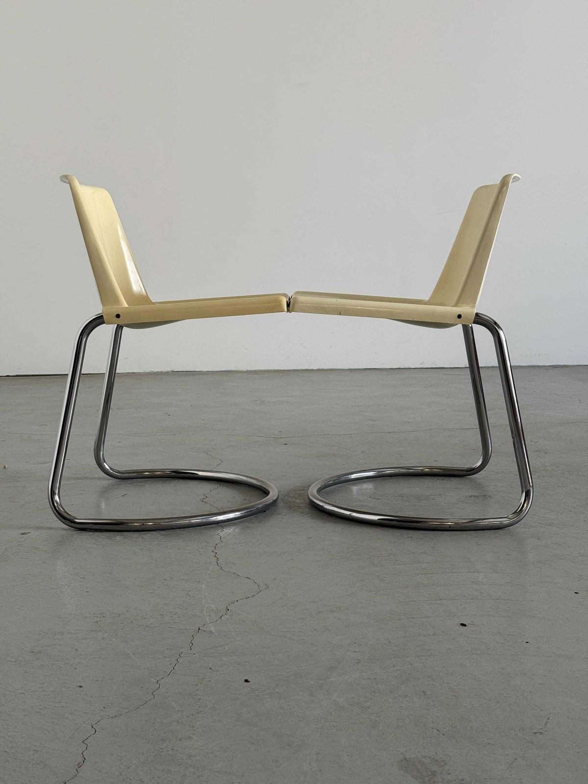 Pair Of ‘Alessia’ Dining Chairs By Giotto Stoppino For Driade, 1970s photo vinterior
