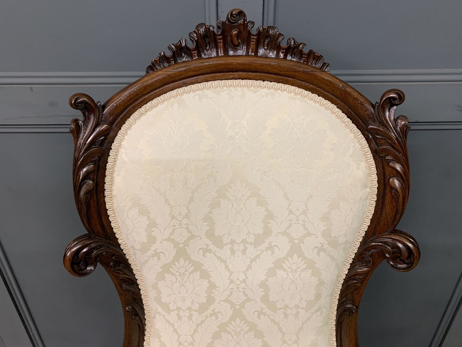 Victorian Rosewood Upholstered High Back Chair photo Furniture