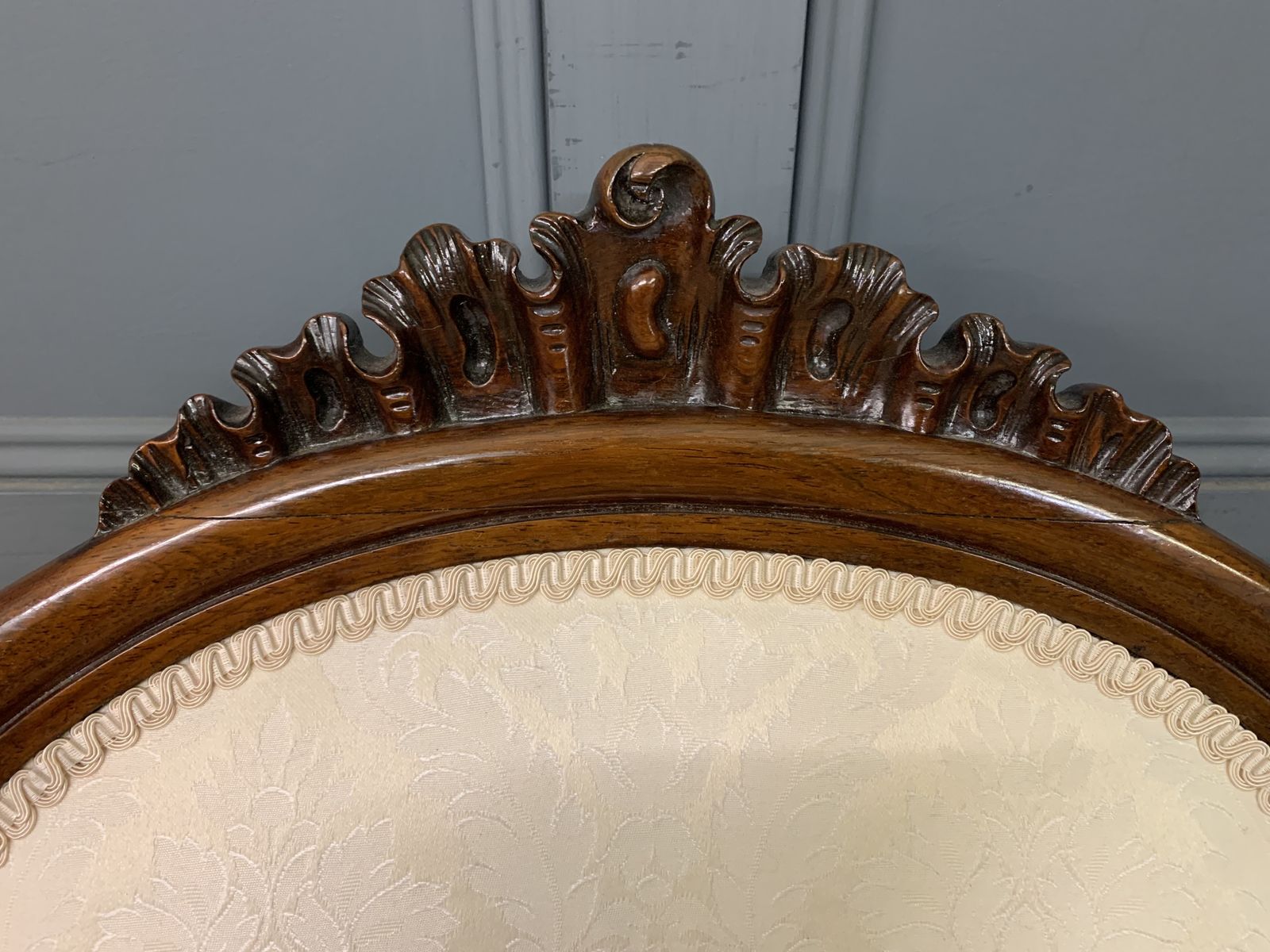 Victorian Rosewood Upholstered High Back Chair photo 375.0