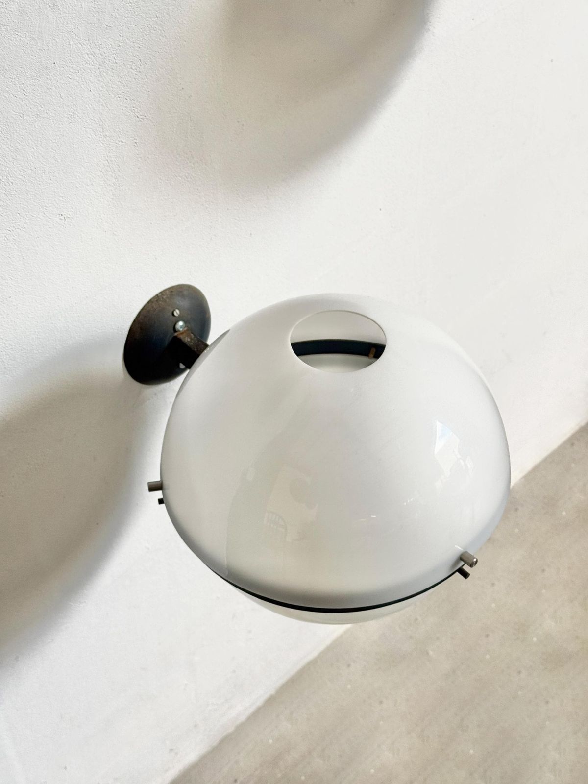 Set Of 4 Italian Space Age Globe Wall Lamps By Harvey Guzzini, 1960s photo 1221.0