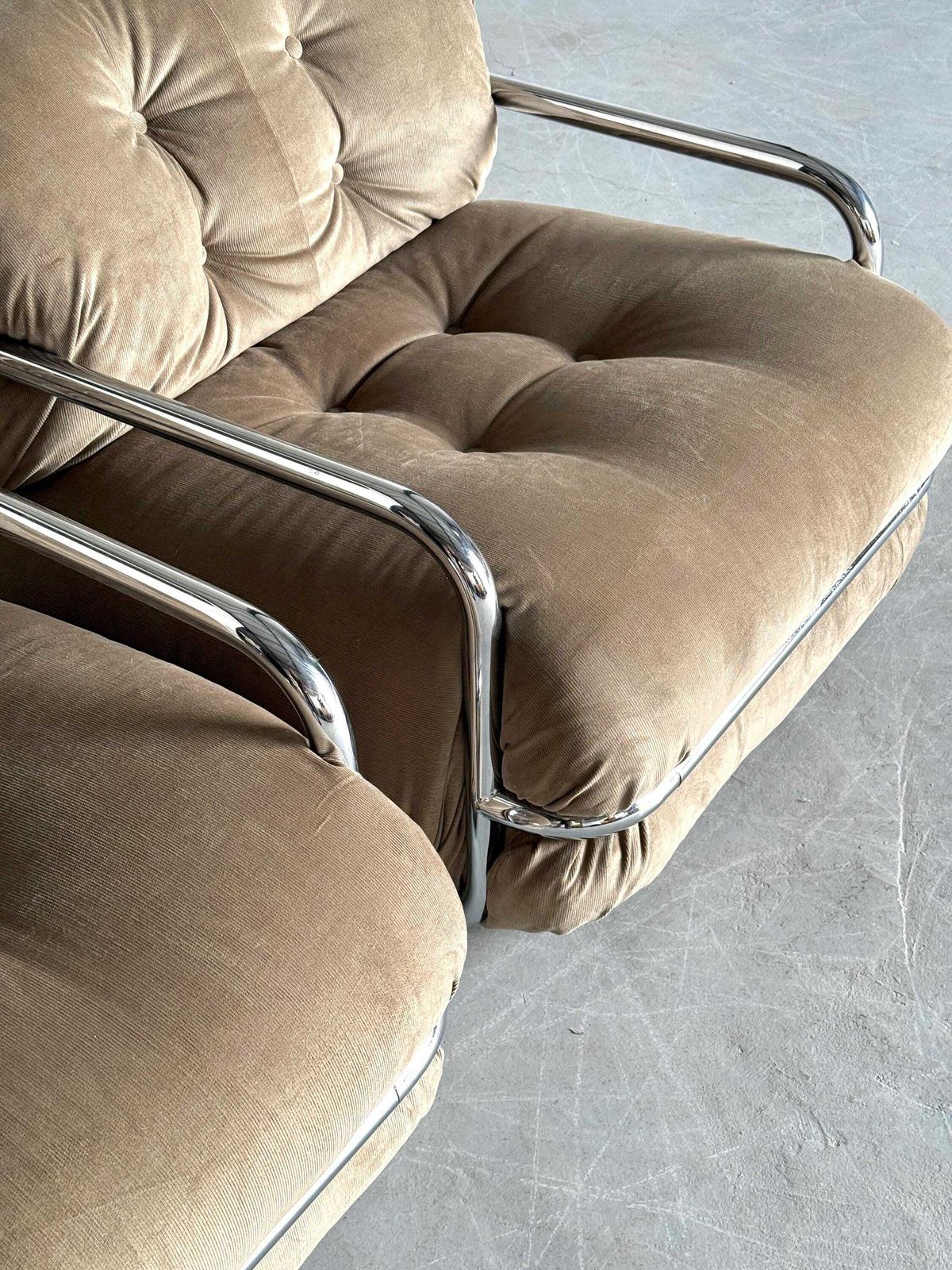 photo for sale Reserved Pair Of Vintage Italian Armchairs By Mario Sabot, 1970s