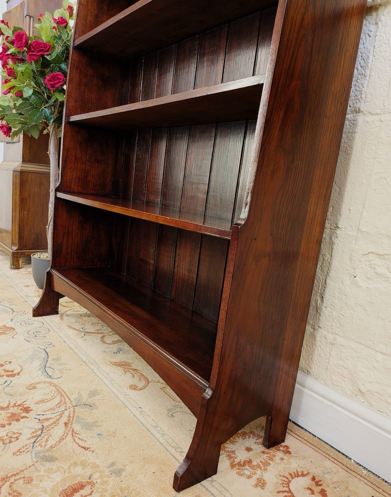Vintage Oak Five Tier Bookcase photo for sale