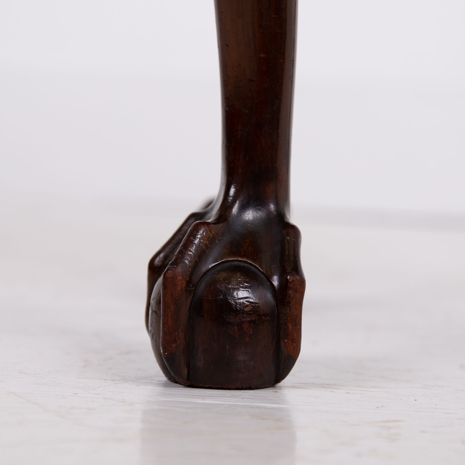A Most Attractive English Oval Ball And Claw Stool C1920 photo vinterior