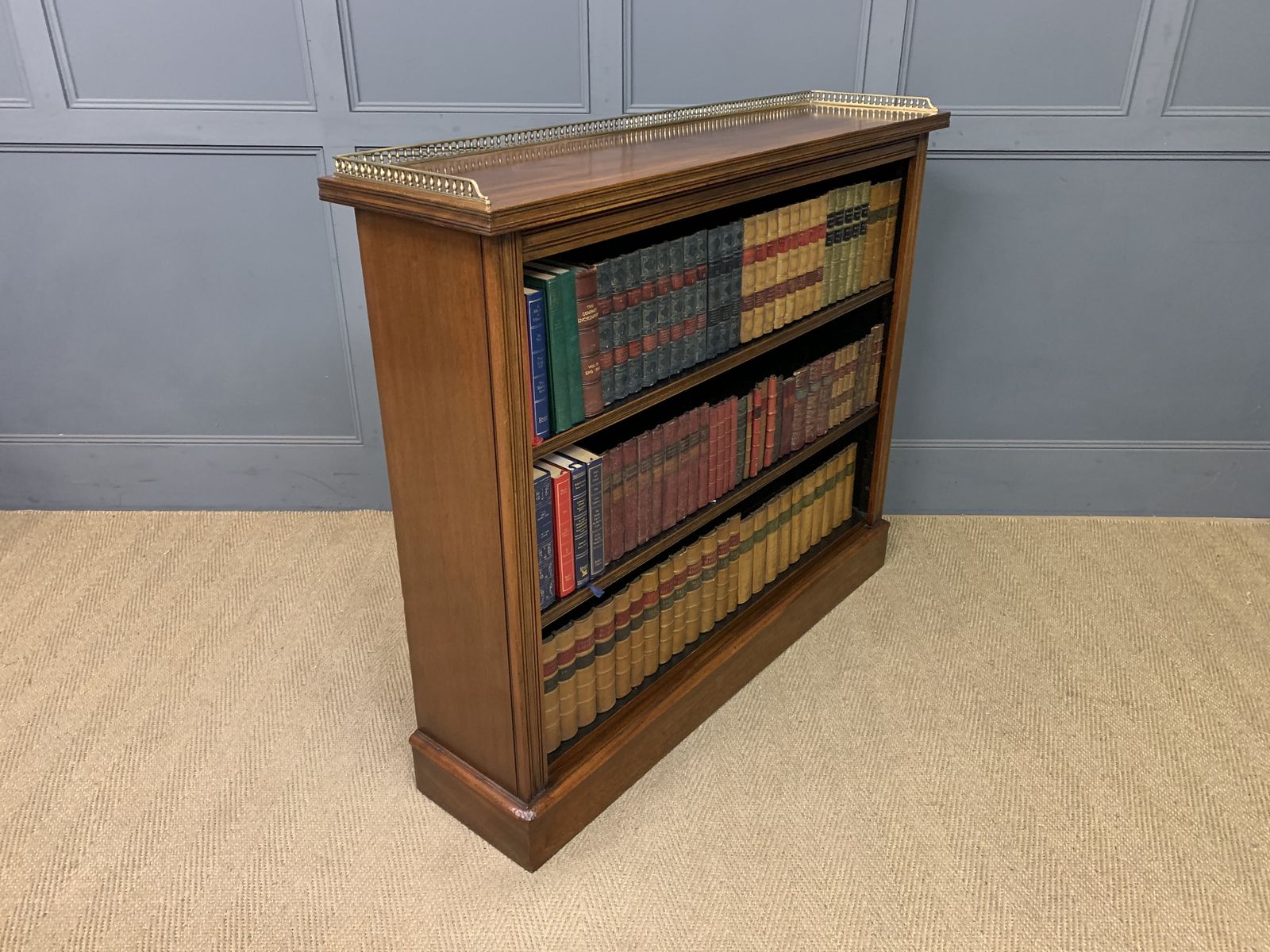 Late Victorian Walnut Open Bookcase photo buy