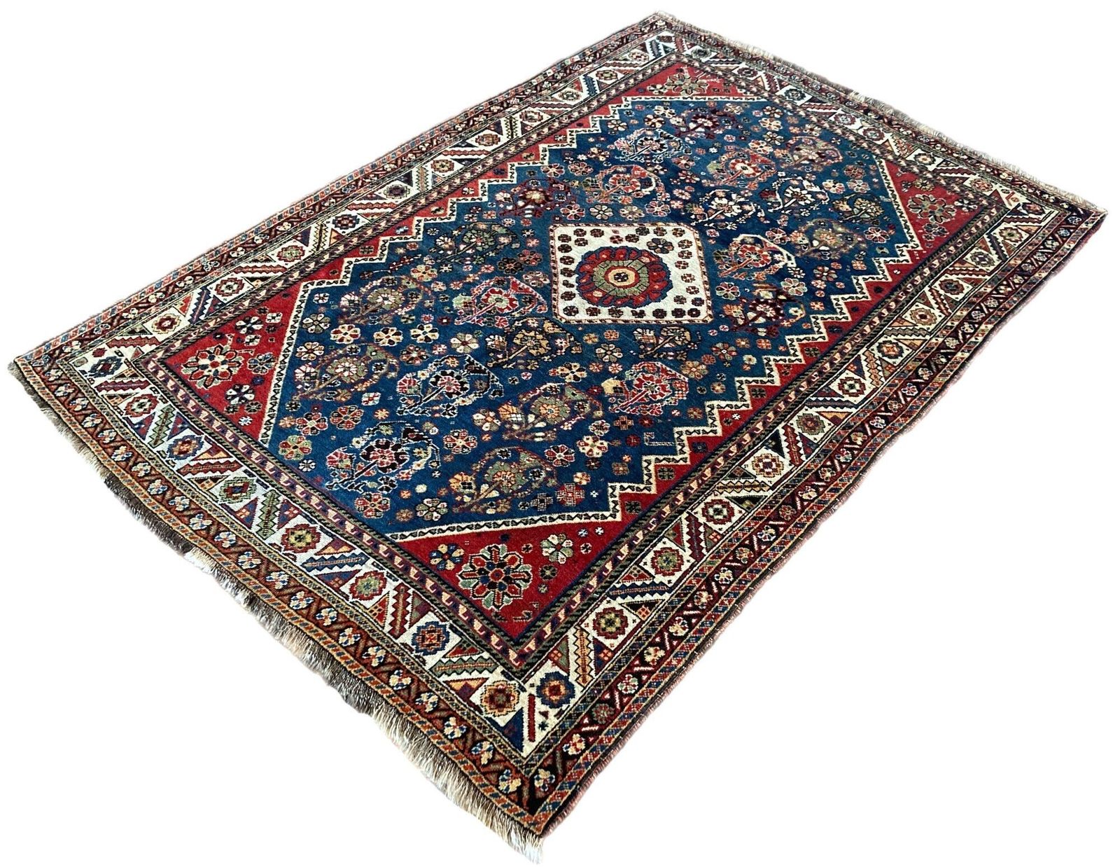 Antique Qashqai Rug 1.86m X 1.27m photo for sale