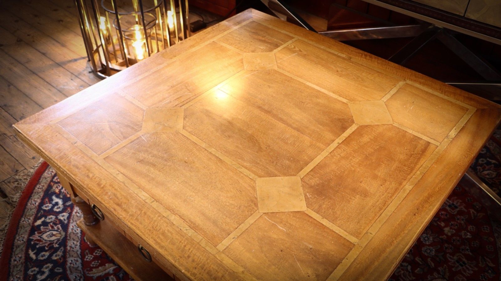 photo furniture Stunning Barker & Stonehouse Flagstone Coffee Table Drawers Table Fruitwood 🚚🚚