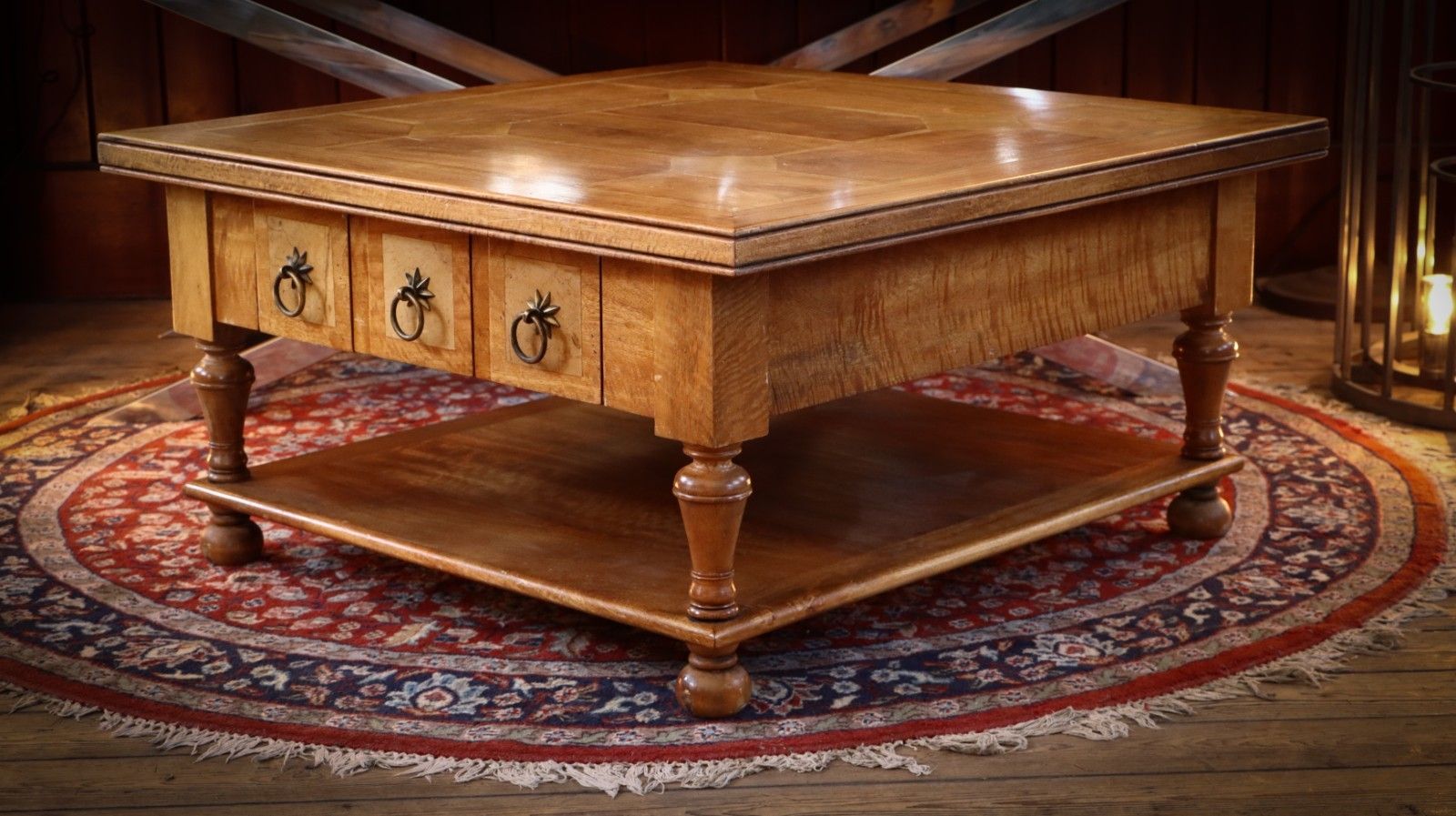 photo vinterior Stunning Barker & Stonehouse Flagstone Coffee Table Drawers Table Fruitwood 🚚🚚