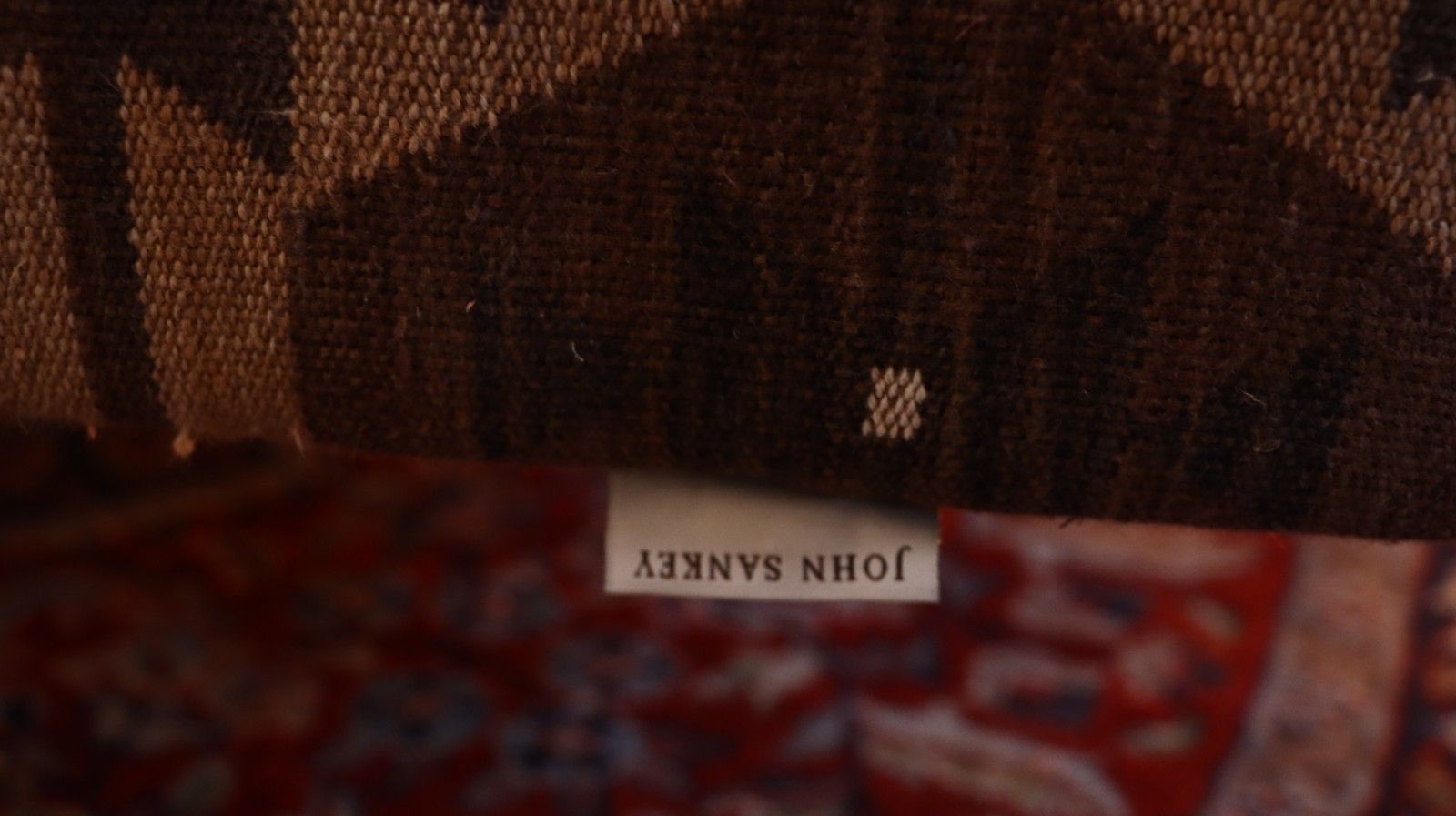 Furniture Stunning John Sankey Intended Large Footstool Ottoman Coffee Kilim Brown 🚚 photo