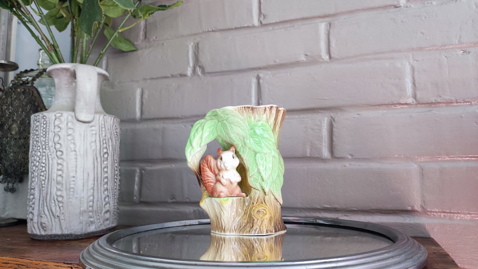 Home Decor Vintage Figural Squirrel Vase By Eastgate Withernsea photo