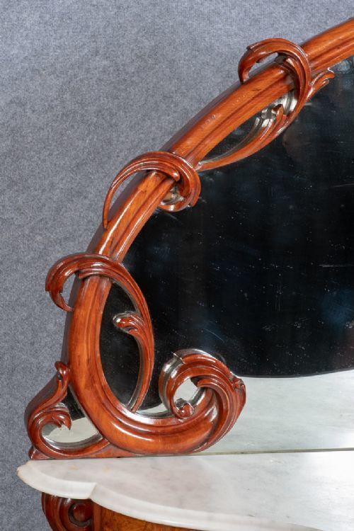 Victorian Walnut Mirror Back Credenza photo furniture