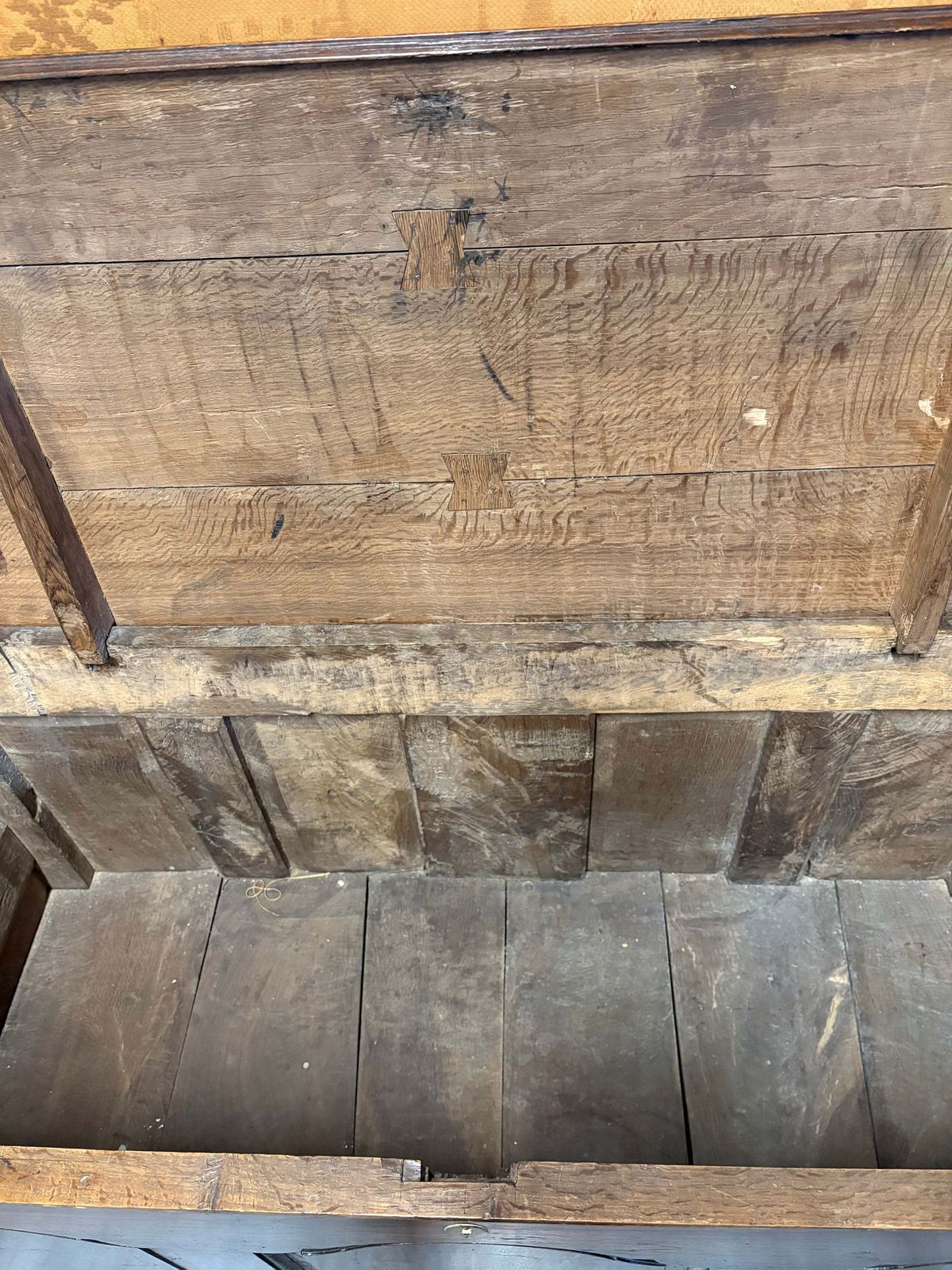 Large Antique 18thc Country House Paneled Oak Mule Chest photo buy