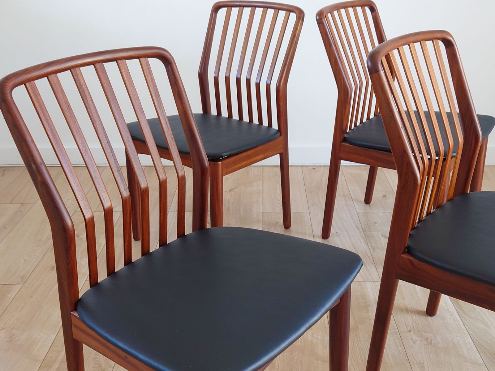 Mid Century Retro Danish Dining Chairs By Svenda Aage Madsena photo vinterior