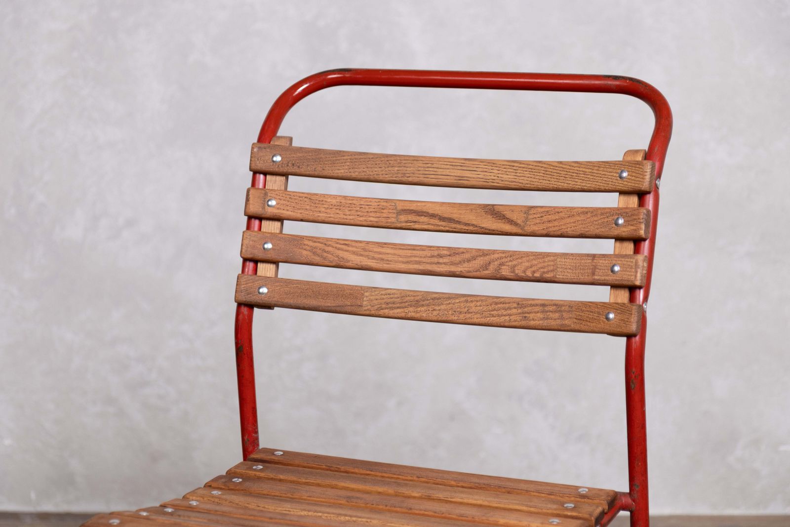 Vintage Cox 1960s Stacking Chairs With Red Frame (Price Per Chair) photo buy