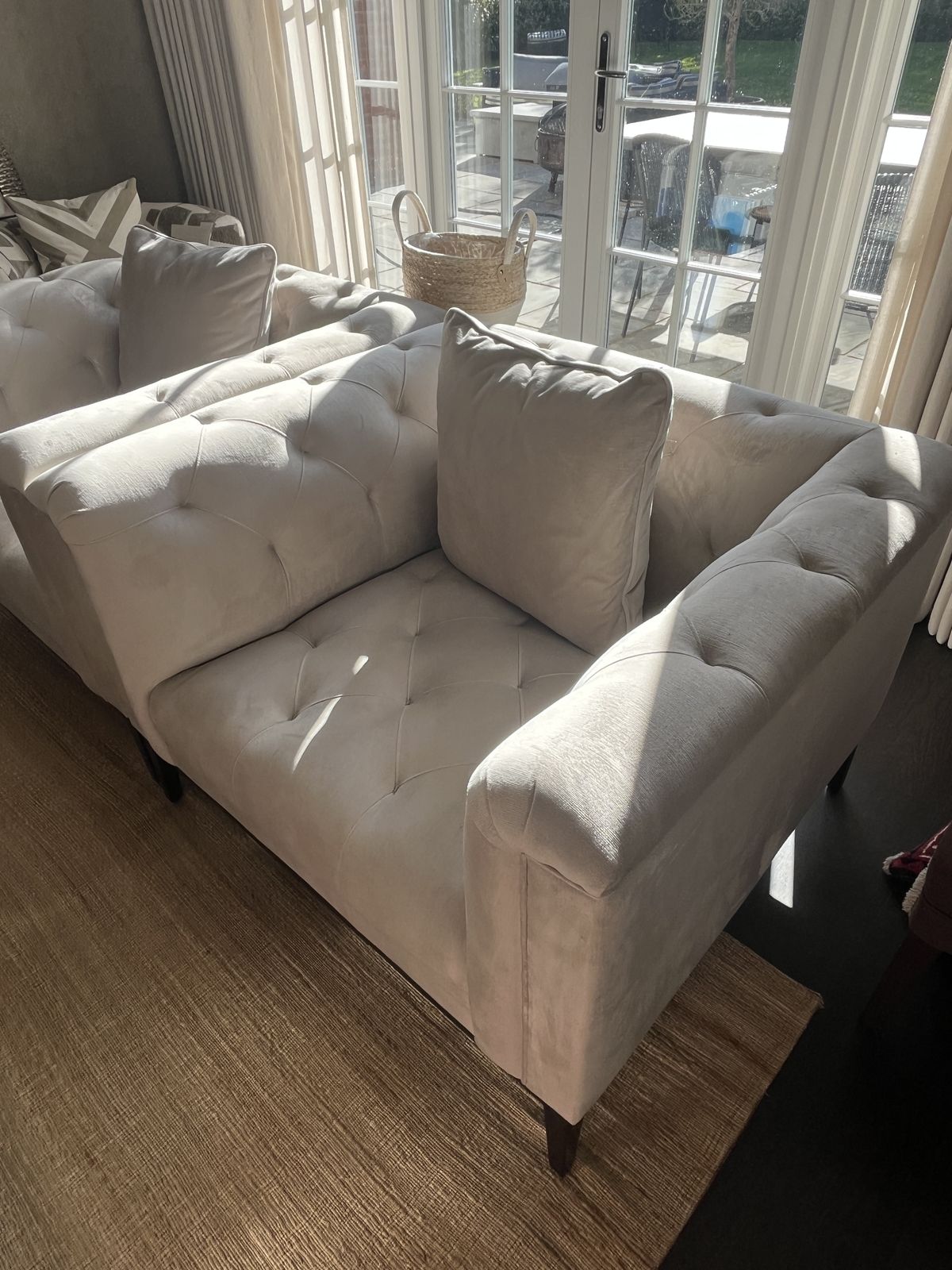 photo vinterior Eichholz Cesare 1x 3 Person Sofa, Cushions And 2no. Armchairs   Virtually Unused