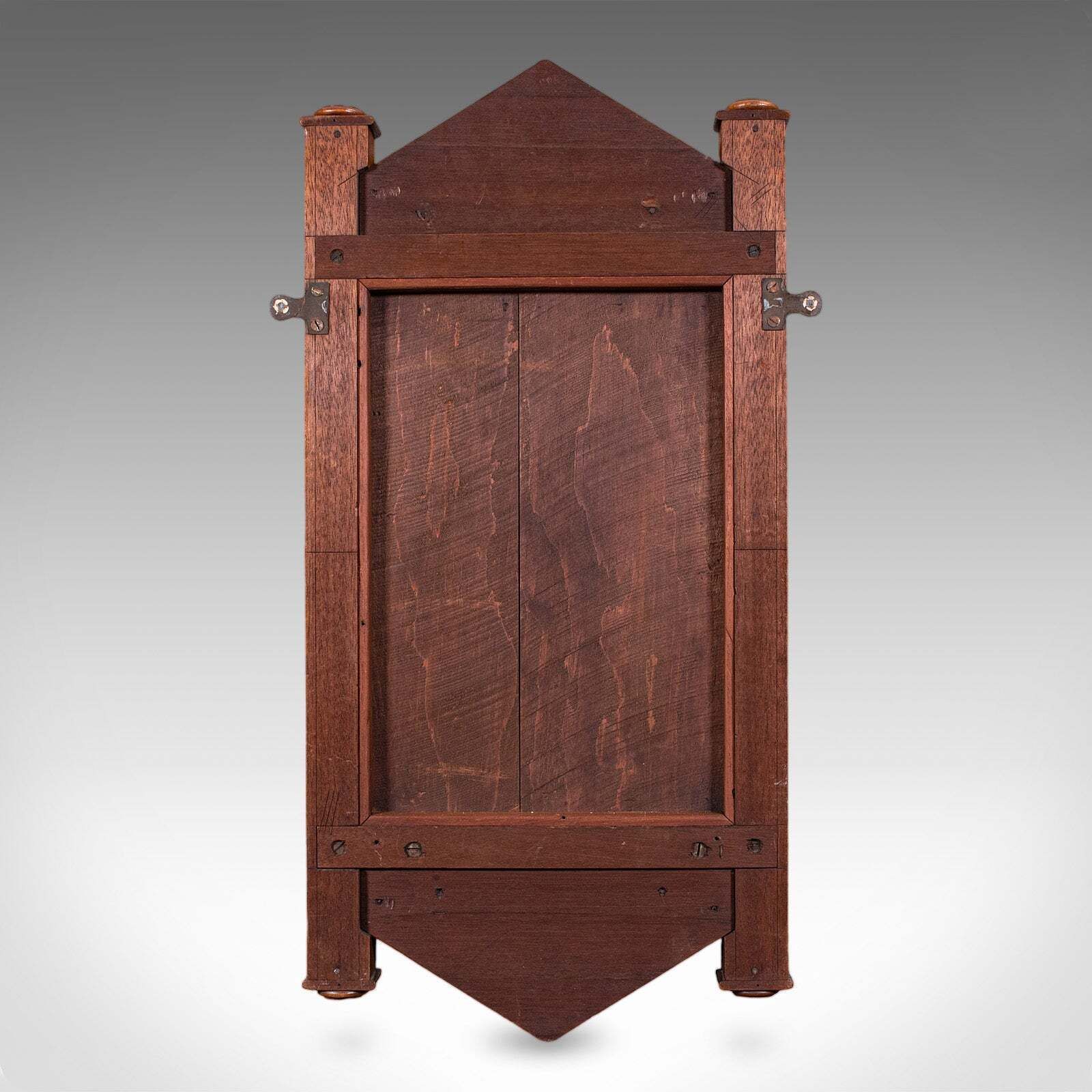 photo for sale Antique Hallway Mirror, English, Walnut, Glass, Valet, Reception Hall, Edwardian
