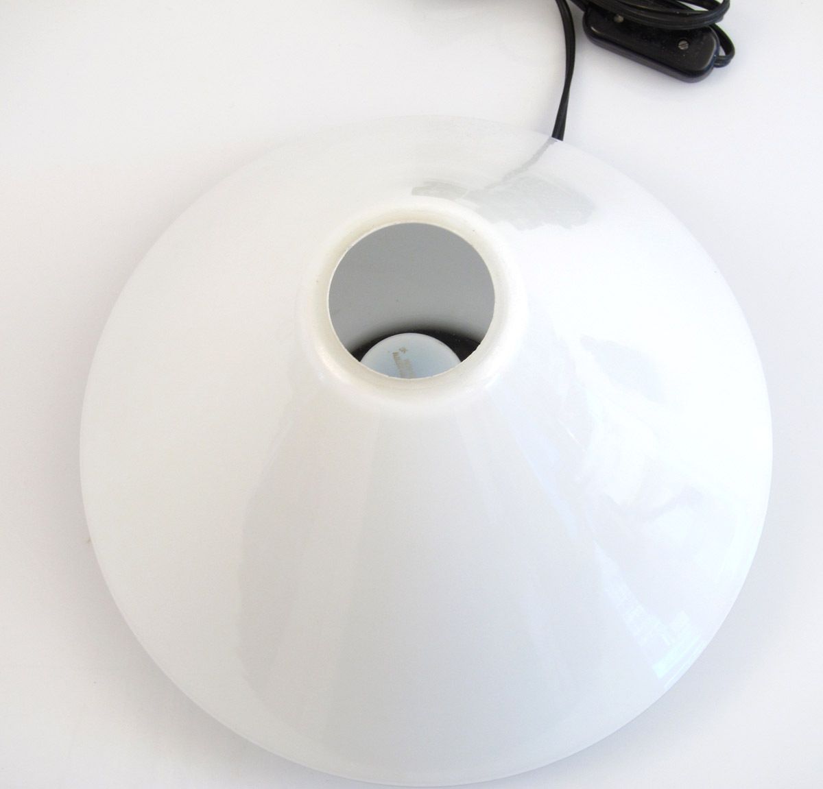 50s Philips Louis Kalff Glass & Metal Table Lamp – Mid Century Design photo Lighting