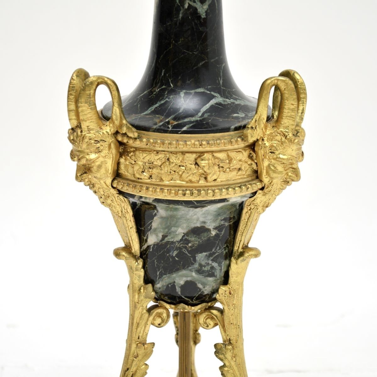 Antique French Marble And Gilt Bronze Table Lamp photo for sale