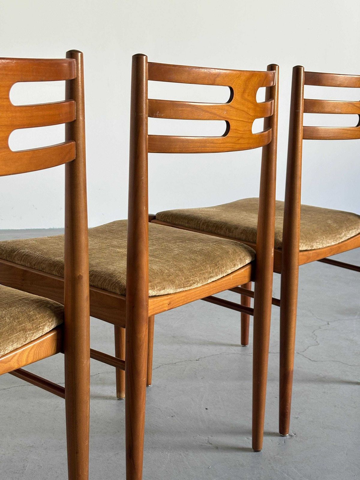 Set Of 4 Danish Mid Century Dining Chairs In Teak Wood, Scandinavian Design, 1970s photo 1218.0