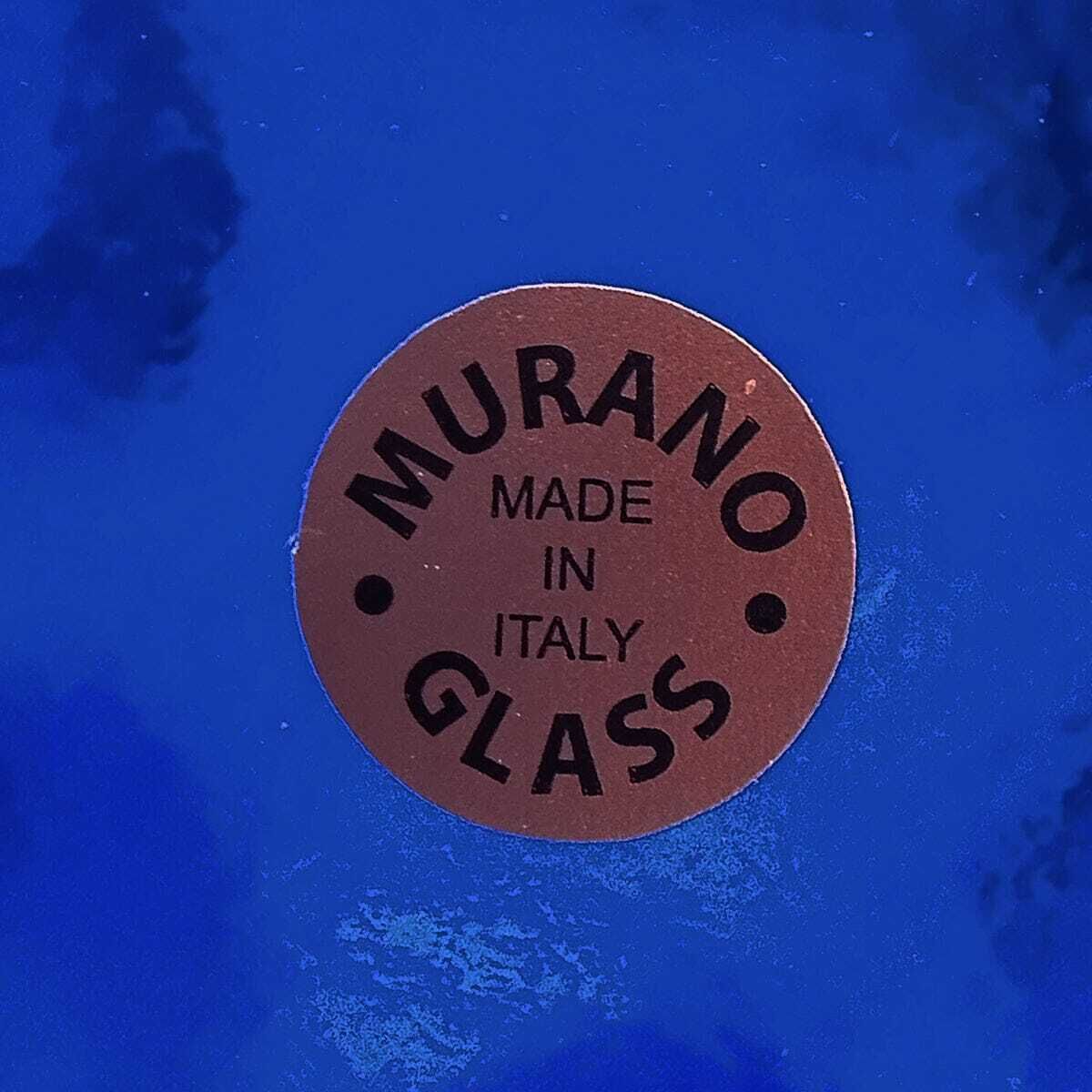 photo furniture Vase bleu « Fazzoletto » Dogi en verre de Murano, années 1970. Fabriqué en Italie