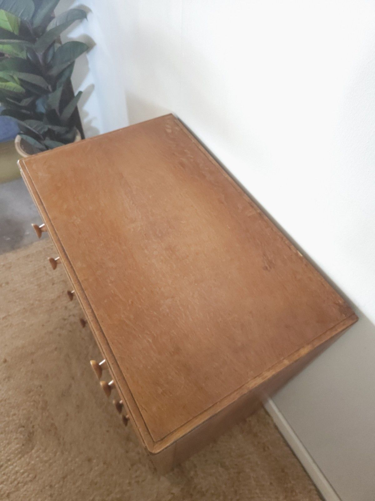 Mid Century Chest Of Drawers Light Oak Vintage Storage 1950s Retro Delivery photo 185.0